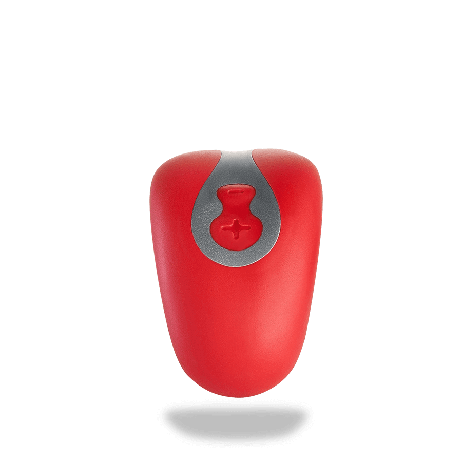 Fun Factory LayaSpot - Massageador em Silicone com Vibração Multivelocidade - 10,5 x 4 CM | Cor: Vermelho - 2