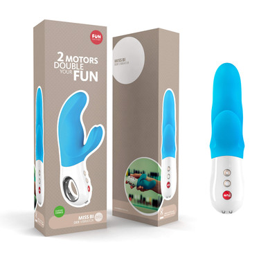 Foto 5 do produto Vibrador Rabbit Recarregável em Silicone com 6 Modos de Vibração e Função de Trava - Fun Factory Miss Bi | 7,8 x 4 cm | Disponível em 4 Cores