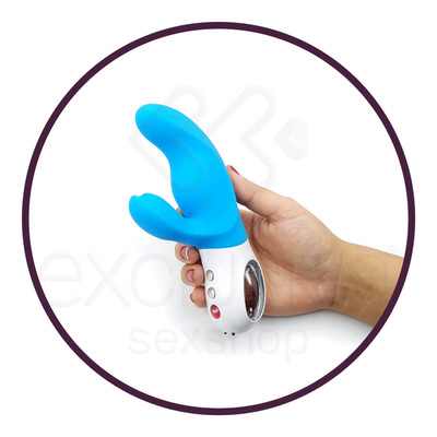 Foto 9 do produto Vibrador Rabbit Recarregável em Silicone com 6 Modos de Vibração e Função de Trava - Fun Factory Miss Bi | 7,8 x 4 cm | Disponível em 4 Cores