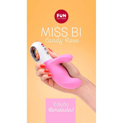 Foto 11 do produto Vibrador Rabbit Recarregável em Silicone com 6 Modos de Vibração e Função de Trava - Fun Factory Miss Bi | 7,8 x 4 cm | Disponível em 4 Cores