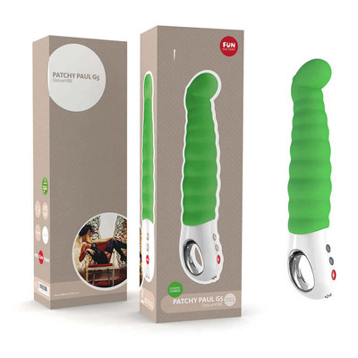 Foto 1 do produto Fun Factory Patchy Paul Der Vibrator - Massageador Recarregável em Silicone com 6 Modos de Vibração - 22,5 x 4,5 CM | Cor: Verde