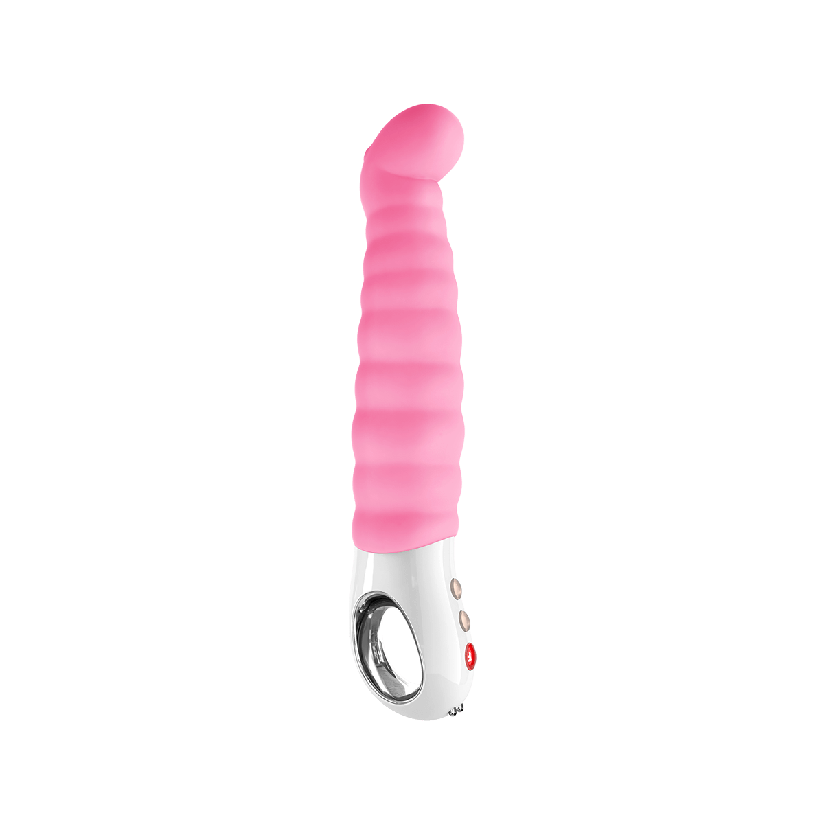 Fun Factory Patchy Paul - Massageador Recarregável em Silicone com 6 Modos de Vibração à Prova D'água - 22,5 x 4,5 CM | Cor: Rosa - 2