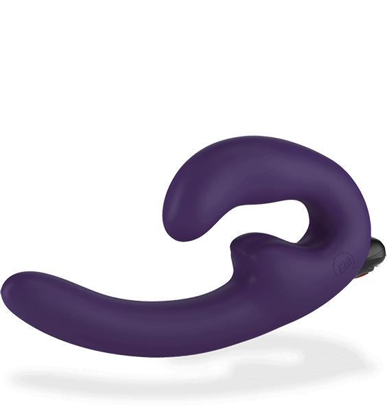 Vibrador Estimulador de Ponto G e Clítoris Recarregável com 5 Modos de Vibração - Fun Factory Sharevibe - 12,8 x 3,5 cm | Cor: Roxo - 2