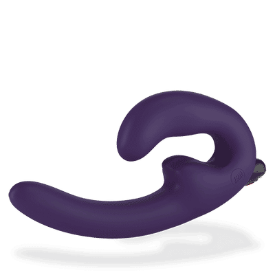 Foto 2 do produto Vibrador Estimulador de Ponto G e Clítoris Recarregável com 5 Modos de Vibração - Fun Factory Sharevibe - 12,8 x 3,5 cm | Cor: Roxo