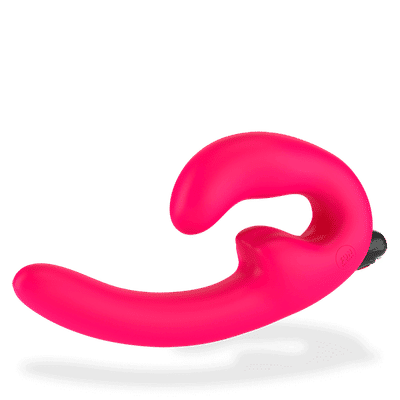 Foto 2 do produto Vibrador Estimulador de Ponto G e Clítoris Recarregável com 5 Modos de Vibração - Fun Factory Sharevibe - 12,8 x 3,5 cm | Cor: Pink