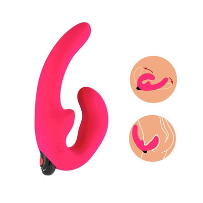 Foto 5 do produto Vibrador Estimulador de Ponto G e Clítoris Recarregável com 5 Modos de Vibração - Fun Factory Sharevibe - 12,8 x 3,5 cm | Cor: Pink