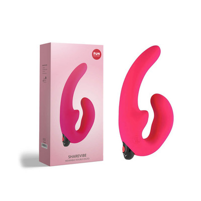 Foto 1 do produto Vibrador Estimulador de Ponto G e Clítoris Recarregável com 5 Modos de Vibração - Fun Factory Sharevibe - 12,8 x 3,5 cm | Cor: Pink