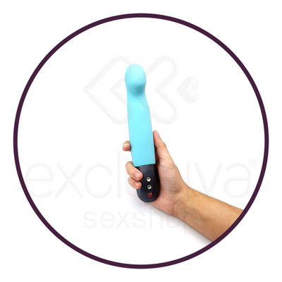 Foto 4 do produto Fun Factory Stronic G - Massageador Recarregável com estimulador de Ponto G e 10 Pulsações à Prova D'Água - 21,5 x 3,6 cm | Cor: Azul