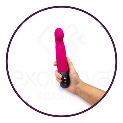 Foto 4 do produto Fun Factory Stronic G - Massageador Recarregável com estimulador de Ponto G e 10 Pulsações à Prova D'Água - 21,5 x 3,6 cm | Cor: Rosa