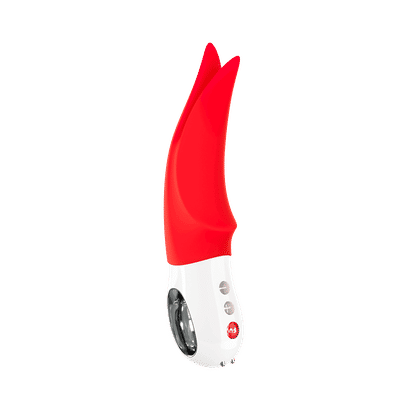 Foto 4 do produto Vibrador Recarregável com Ponta Dupla para Estimular o Clítoris, Feito em Silicone com Coloração Vegana e 6 Modos de Vibração - Fun Factory Volta - 19,5 x 4 cm | Disponível em 3 Cores
