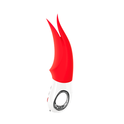 Foto 6 do produto Vibrador Recarregável com Ponta Dupla para Estimular o Clítoris, Feito em Silicone com Coloração Vegana e 6 Modos de Vibração - Fun Factory Volta - 19,5 x 4 cm | Disponível em 3 Cores