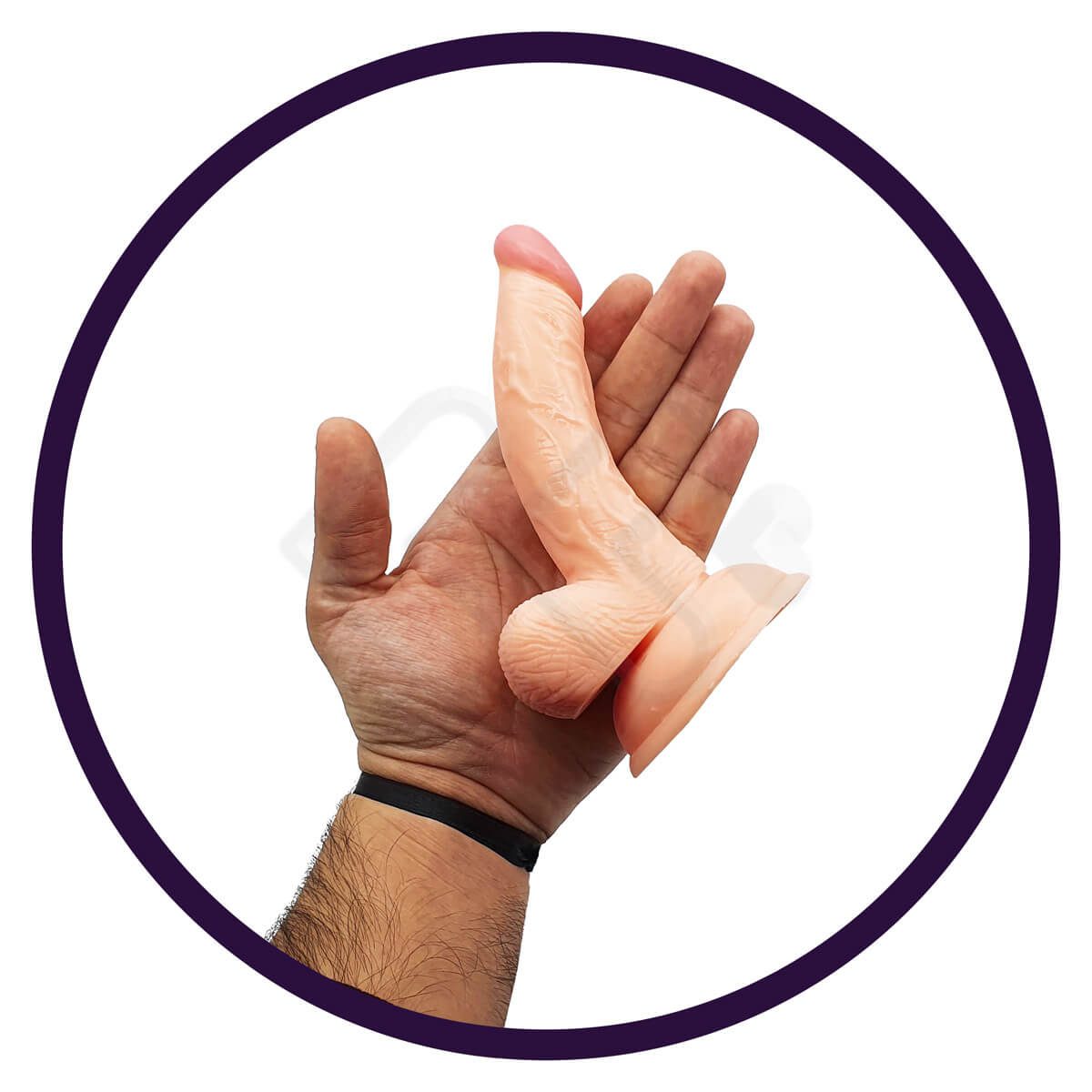 Prótese Peniana Realística em PVC com Escroto e Ventosa - G-Girl Style 5 | 10,8 x 3 cm - 3