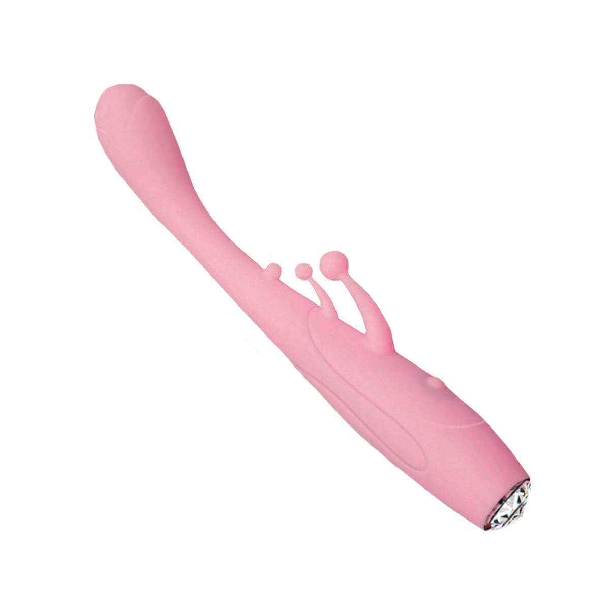 Vibrador de Ponto G em Silicone com Mini Estimuladores para Clitóris e 10 Modos de Vibração - G-Spot Quick Orgasm | 10 x 1,8 cm - 2