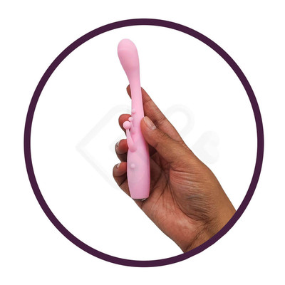 Vibrador de Ponto G em Silicone com Mini Estimuladores para Clitóris e 10 Modos de Vibração - G-Spot Quick Orgasm | 10 x 1,8 cm