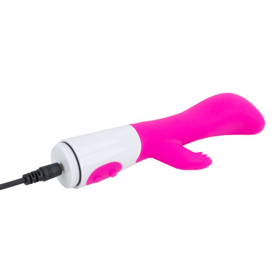 Foto 2 do produto Vibrador Ponto G com Estimulador Clitoriano Recarregável e 10 Modos de Vibração - G-Spot | 6,7 x 3,1 cm | Disponível em 2 Cores