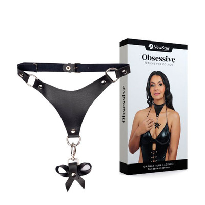 Foto 4 do produto Gargantilha em Couro com Lacinho | New Star Couros