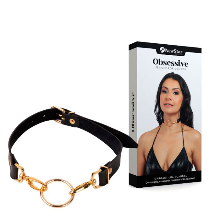 Gargantilha Scandal Gold | New Star Couros - 3
