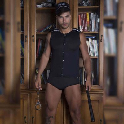 Garota Veneno - Fantasia Policial Masculina | Disponível em 4 Tamanhos