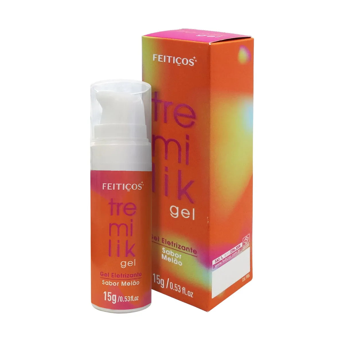 Gel Aromatizado Comestível e Beijável com Vibramax - Tremilik Feitiços | 15g | Disponível em 9 Sabores - 12