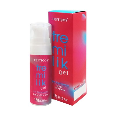 Gel Aromatizado Comestível e Beijável com Vibramax - Tremilik Feitiços | 15g | Disponível em 9 Sabores