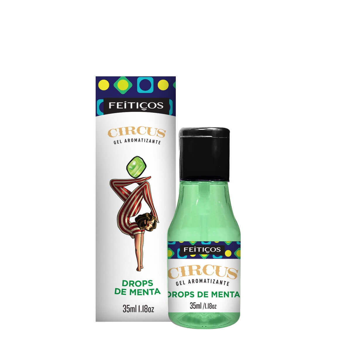 Gel Aromatizante Beijável - Feitiços Circus | 35 ml | Disponível em 6 Sabores - 3