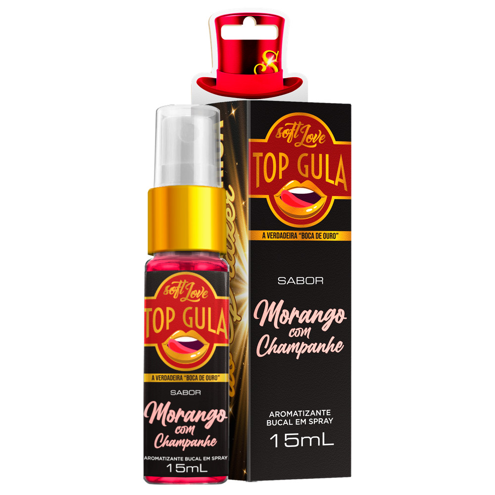 Gel Aromatizante Bucal - Soft Love Top Gula | 15 ml | Disponível em 3 Sabores - 2