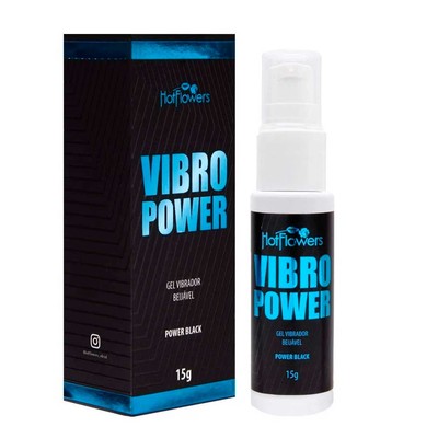 Foto 4 do produto Gel Beijável à Base d'Água com Efeito de Vibração - Hot Flowers Vibro Power | 15 g | Disponível em 3 Sabores
