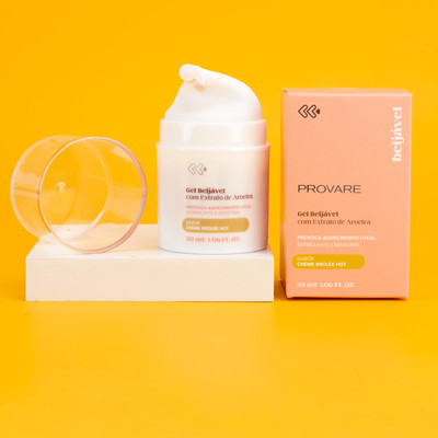 Foto 5 do produto Gel Beijável com Efeito de Aquecimento e Extrato de Aroeira - Exclusiva Provare | 30 ml | Disponível em 5 Sabores