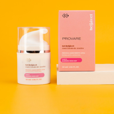 Foto 4 do produto Gel Beijável com Efeito de Aquecimento e Extrato de Aroeira - Exclusiva Provare | 30 ml | Disponível em 5 Sabores