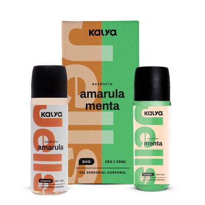 Gel Beijável com Sabores de Amarula e Menta e Efeito Hot - Kalya Jells Duo | 38g