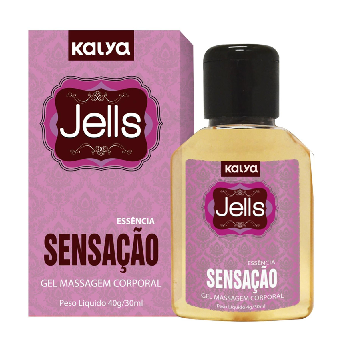 Gel Beijável para Massagem Corporal com Efeito Esquenta - Kalya Jells - 35ml | Disponível em 13 Sabores - 14