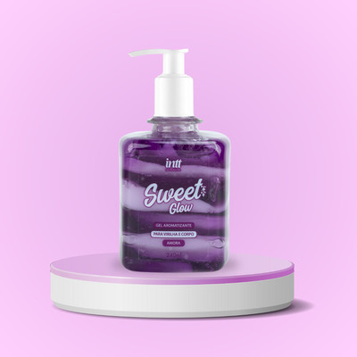 Gel e Creme Beijável com Aroma de Amora - Intt Cosméticos Sweet Glow | 240 ml