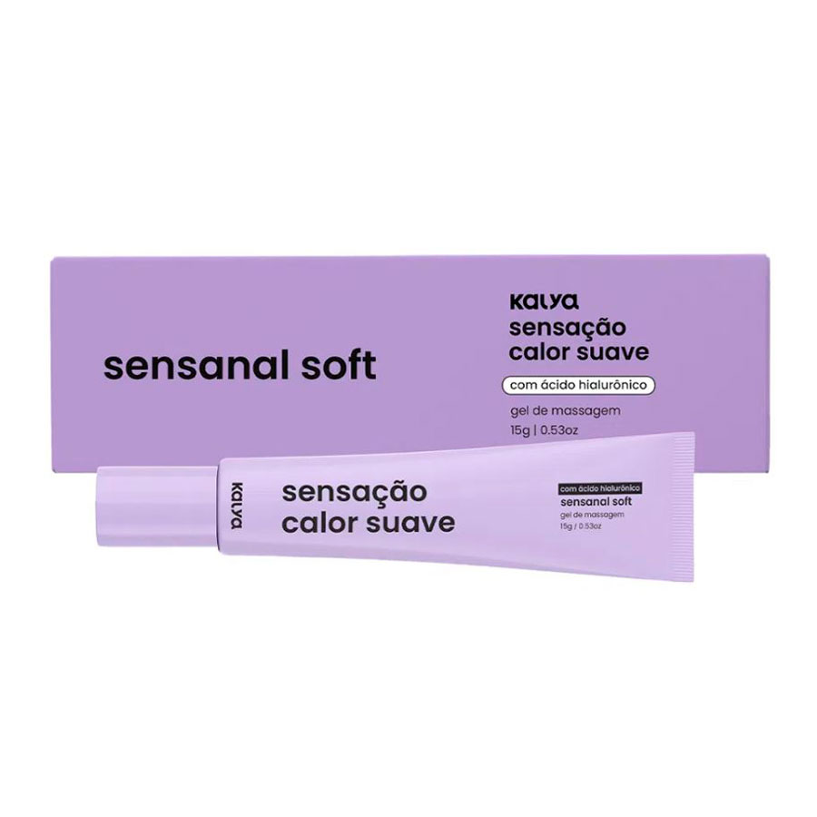 Gel Dessensibilizante Unissex com Ácido Hialurônico e Sensação de Calor Suave - Kalya Sensanal Soft | 15g - 3