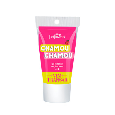 Gel Excitante Feminino com Aroma de Maça do Amor - Hot Flowers Chamou Chamou | 25 g