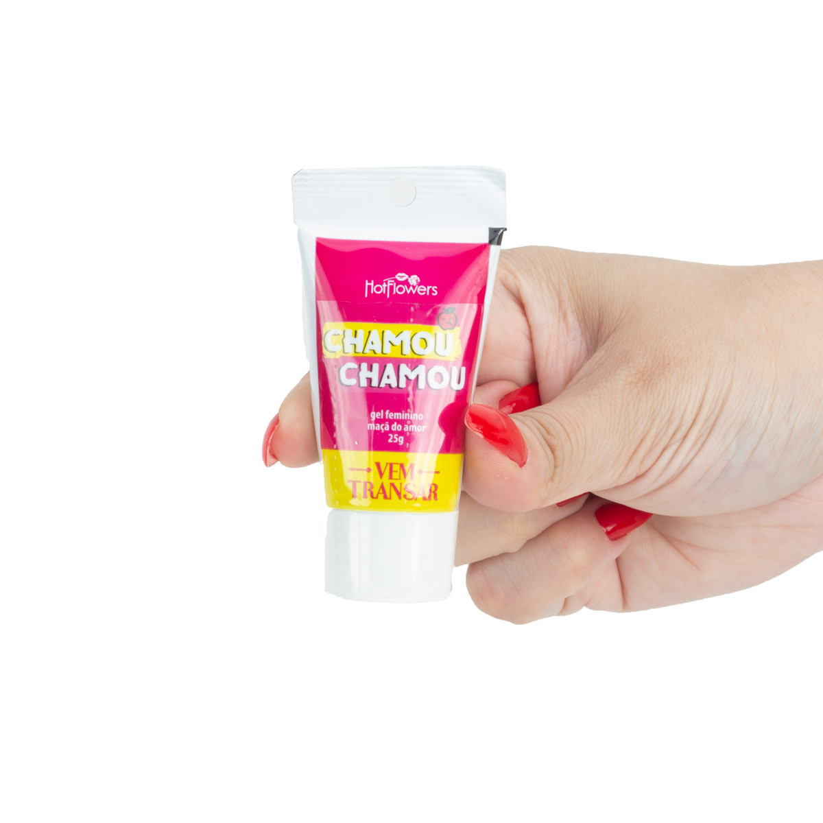 Gel Excitante Feminino com Aroma de Maça do Amor - Hot Flowers Chamou Chamou | 25 g - 3