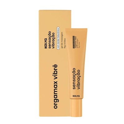 Foto 1 do produto Gel Excitante Feminino Beijável com Ácido Hialurônico e Efeito de Vibração - Kalya Orgamax Vibrê - 15 Gramas