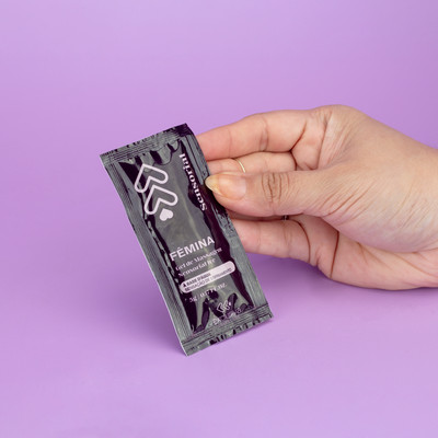 Gel Excitante Feminino com Extrato de Folha de Hortelã-Pimenta e Sensação de Esfriamento em Sachê - Exclusiva Fêmina | 5g