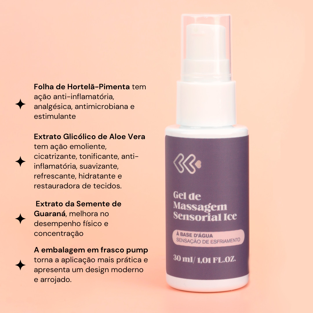 Gel Excitante Feminino com Extrato de Folha de Hortelã-Pimenta e Sensação de Esfriamento - Exclusiva Fêmina | 30ml - 2