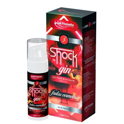 Foto 3 do produto Gel Excitante Unissex Beijável de Alta Potência com Efeito de Vibração e Pulsação - La Pimienta Shock Gin - 15g | Disponível em 3 Sabores