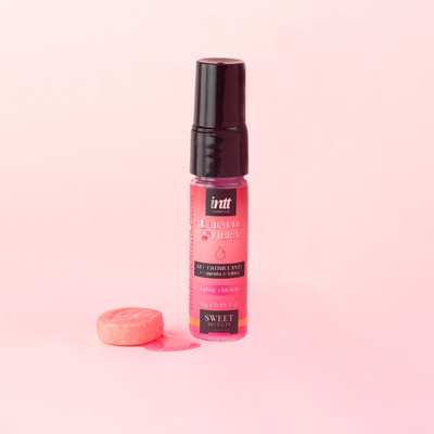 Gel Excitante Unissex Beijável com Sabor de Chiclete, Efeito de Vibração e Esquenta - Intt BabaLub Vibra Sweet Secrets By Carla Geane | 15g