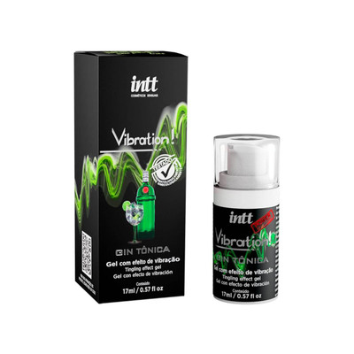 Gel Excitante Unissex com Efeito de Vibração - Intt Vibration! | 17ml | Sabor: Gin Tônica