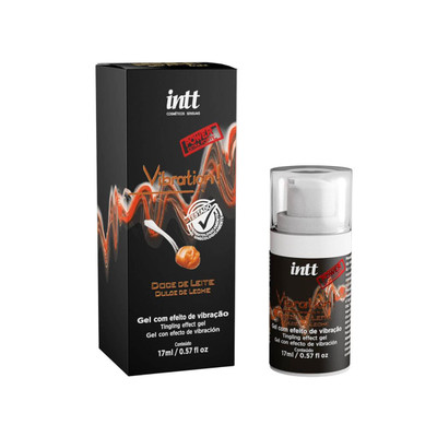Gel Excitante Unissex com Efeito de Vibração - Intt Vibration! - 17ml | Sabor: Doce de Leite