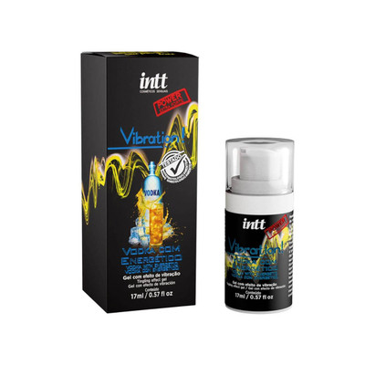 Gel Excitante Unissex com Efeito de Vibração - Intt Vibration! | 17ml | Sabor: Vodka com Energético