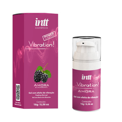 Gel Excitante Unissex com Efeito de Vibração - Intt Vibration! | 17ml  | Sabor: Amora