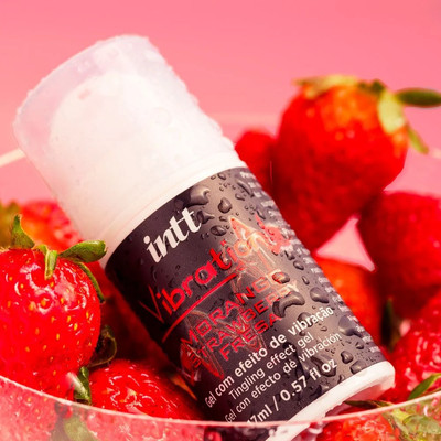 Gel Excitante Unissex com Efeito de Vibração - Intt Vibration! | 17ml | Aroma: Morango