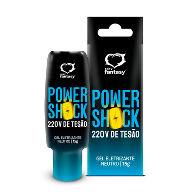 Gel Excitante Unissex Neutro com Efeito Eletrizante - Sexy Fantasy Power Shock 220V de Tesão | 15g