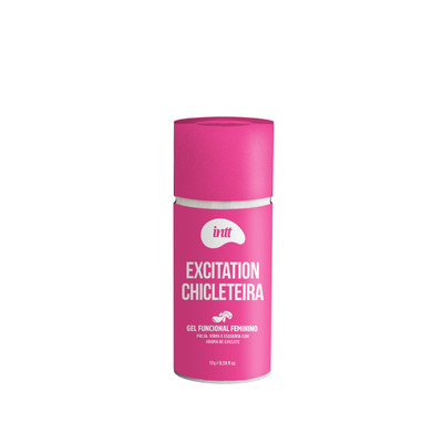 Foto 2 do produto Gel Funcional Feminino com Efeito de Vibração, Aquecimento e Aroma de Chiclete - Intt Excitation Chicleteira | 17g