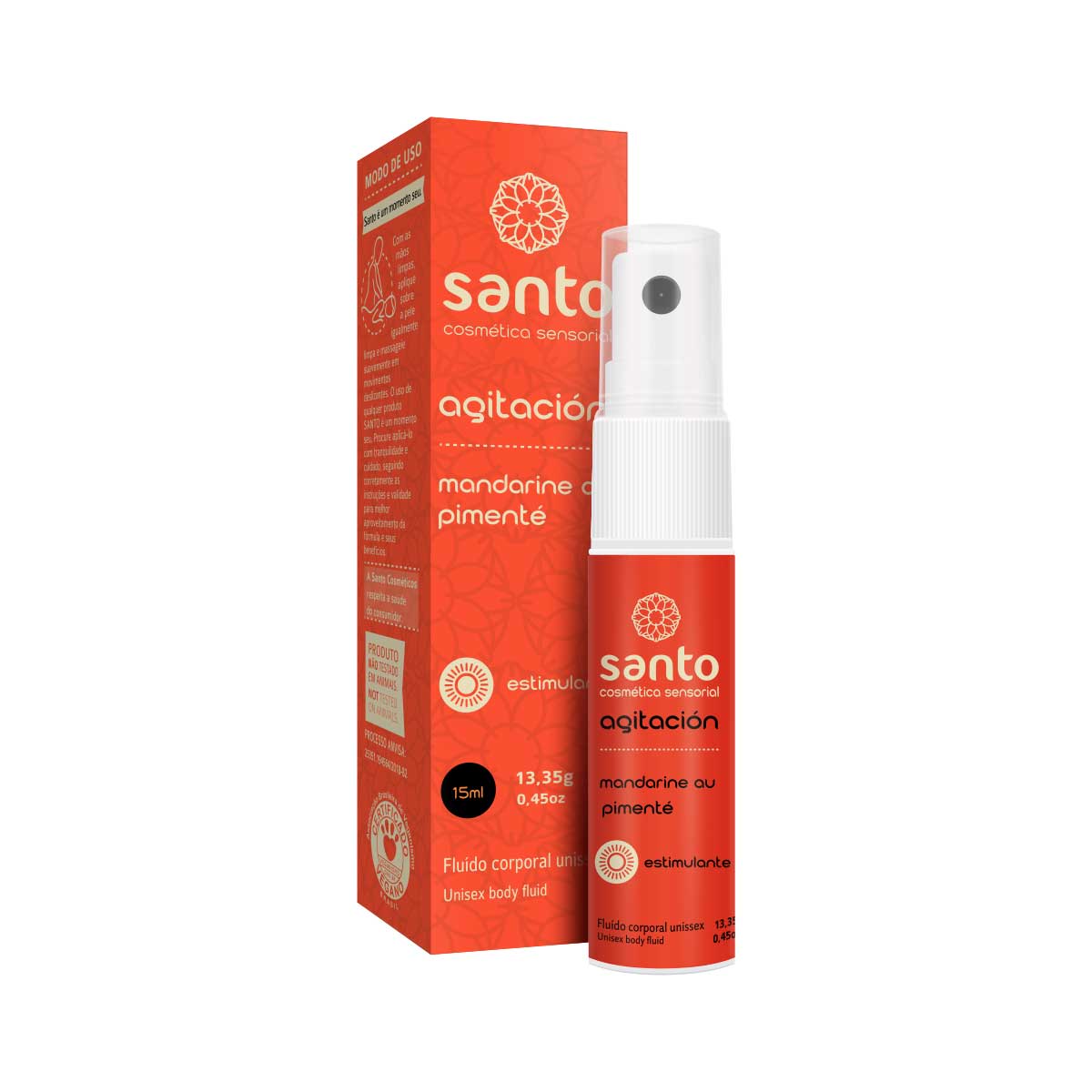 Gel Líquido Beijável com Função Vasodilatadora - Santo Cosméticos Sensorial Agitación | 15 ml | Disponível em 3 Sabores - 5