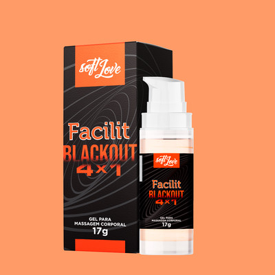 Gel Lubrificante e Anestésico Anal - Soft Love Facilit Blackout 4x1 | 17g