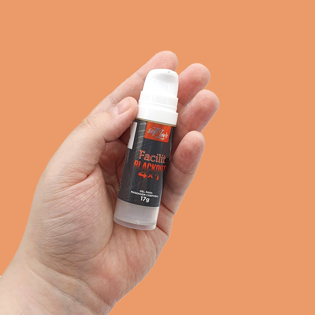 Gel Lubrificante e Anestésico Anal - Soft Love Facilit Blackout 4x1 | 17g - 2